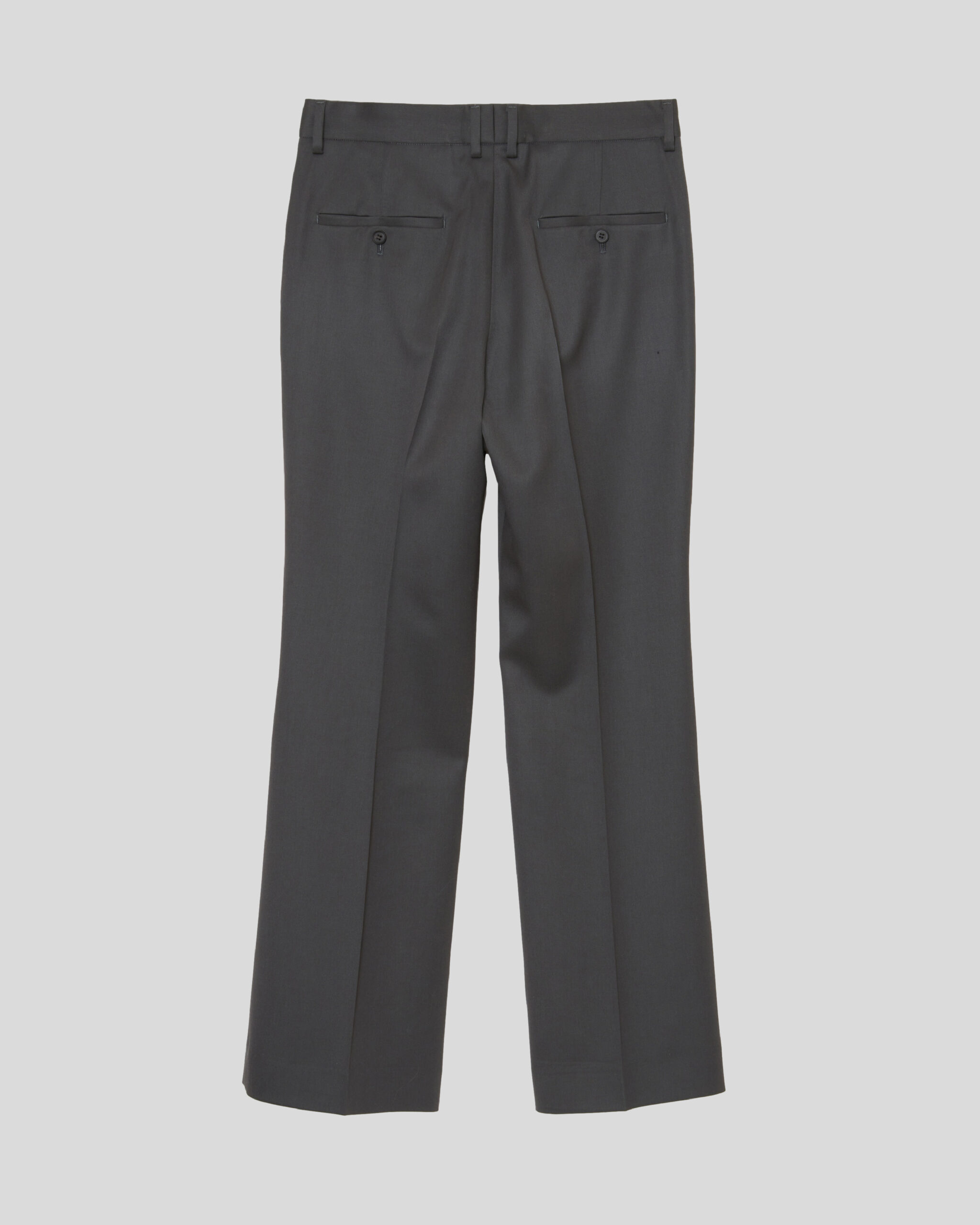 Wool Semi-flare Work Trousers — MATSUFUJI