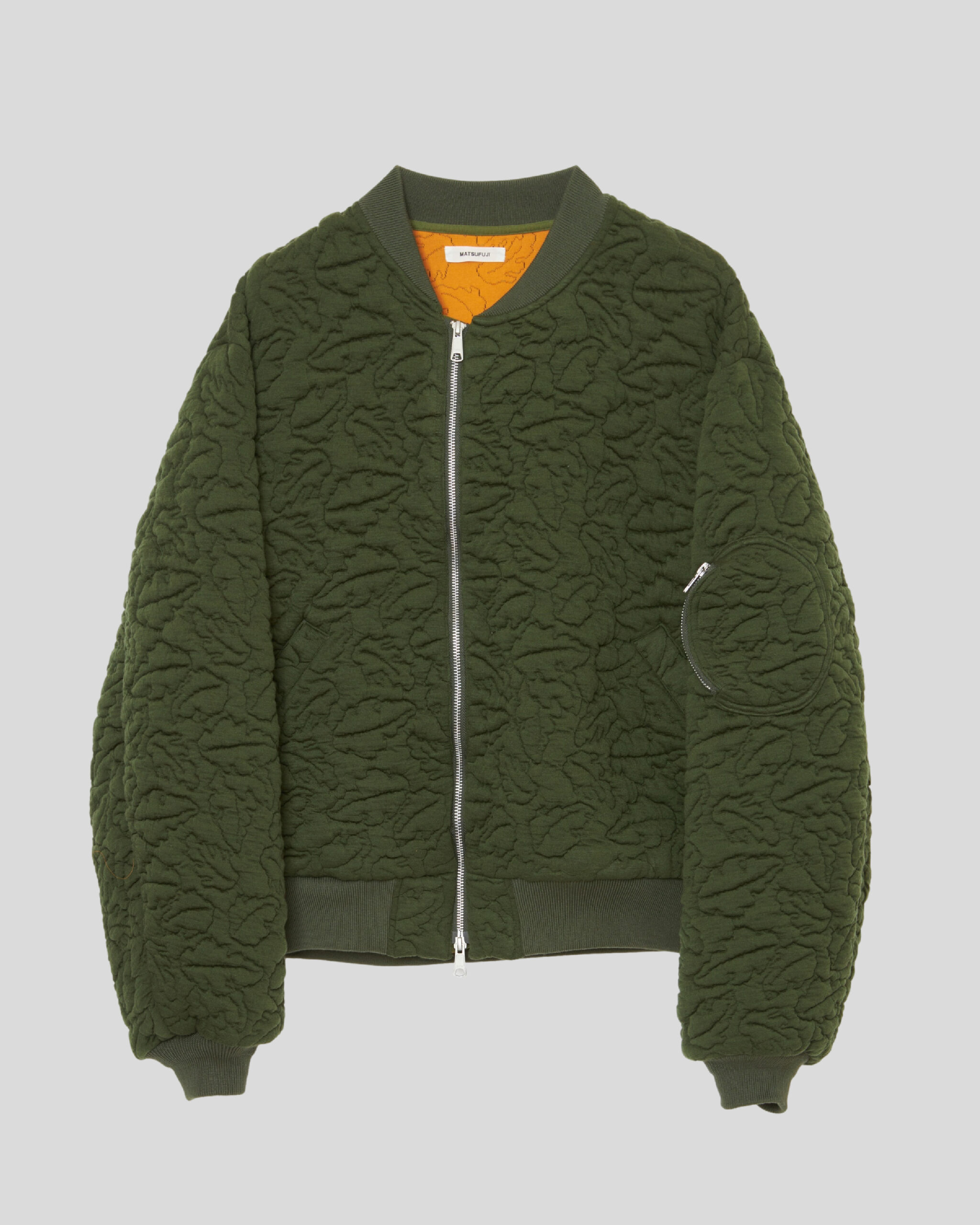 matsufuji LEAVES QUILTED JACQUARD JACKETTHE